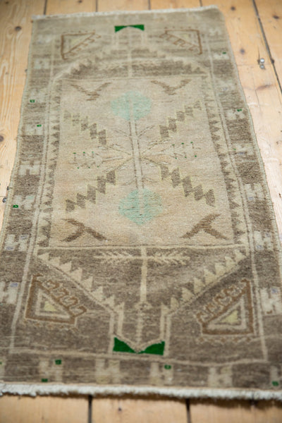 1.5x3.5 Vintage Distressed Oushak Rug Mat Runner // ONH Item 7208 Image 2