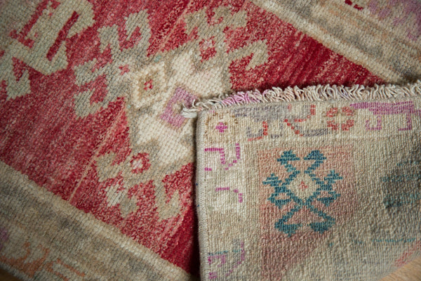 1.5x3 Vintage Distressed Oushak Rug Mat // ONH Item 7210 Image 6