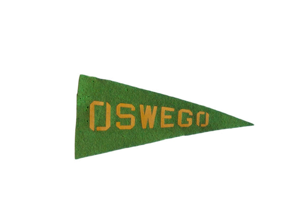 Mini Vintage Oswego Felt Flag Pennant