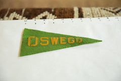 Mini Vintage Oswego Felt Flag Pennant Image 1