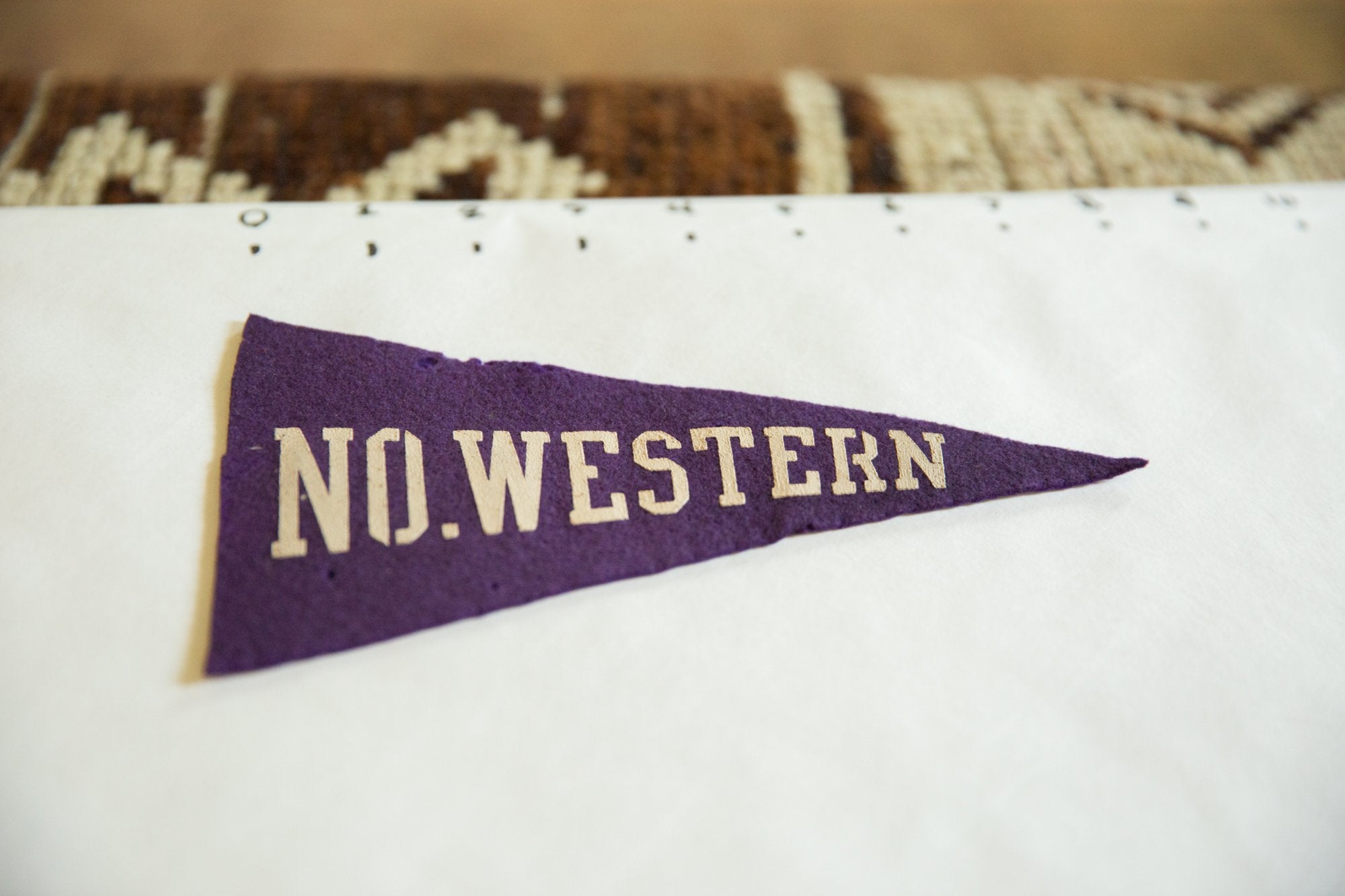 Mini No. Western University Felt Flag Pennant Image 1