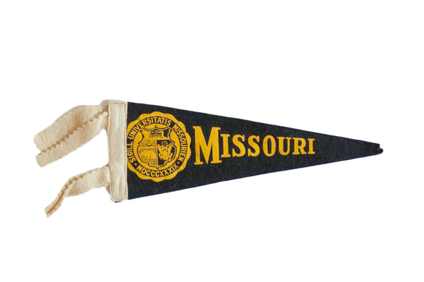 Mini Vintage University of Missouri Felt Flag Pennant