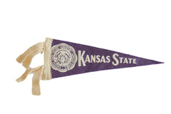 Mini Vintage Kansas State College Felt Flag Pennant