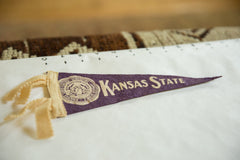 Mini Vintage Kansas State College Felt Flag Pennant Image 1