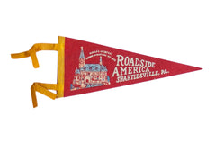 Vintage Roadside America Shartlesville PA Felt Flag Pennant