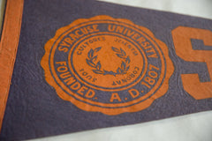 Vintage Syracuse Felt Flag Pennant Image 2