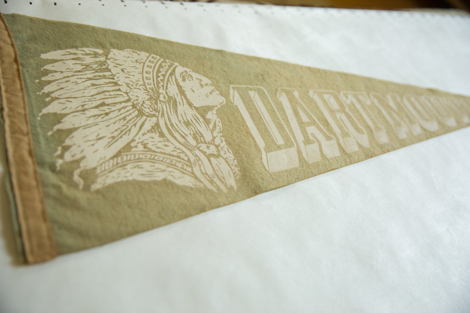 Vintage Dartmouth Felt Flag Pennant Image 1