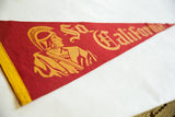 Red felt pennant with gold 