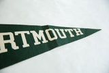Green felt pennant detail with cream 