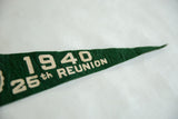 The textured green felt and off-white 
