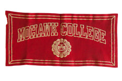 Vintage Mohawk College Felt Banner