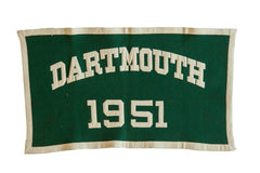 Vintage Dartmouth 1951 Felt Banner