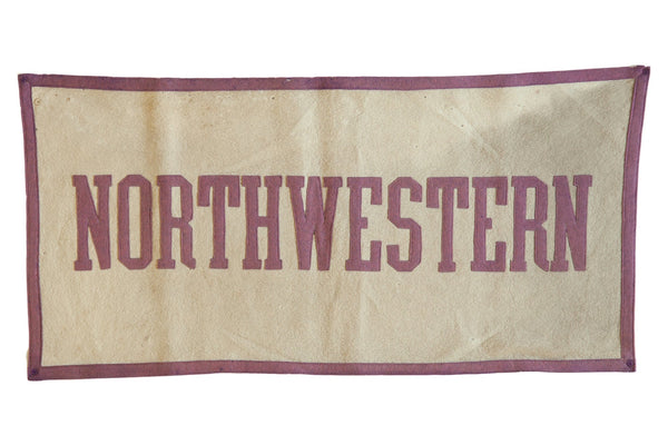 Vintage Northwestern Felt Banner