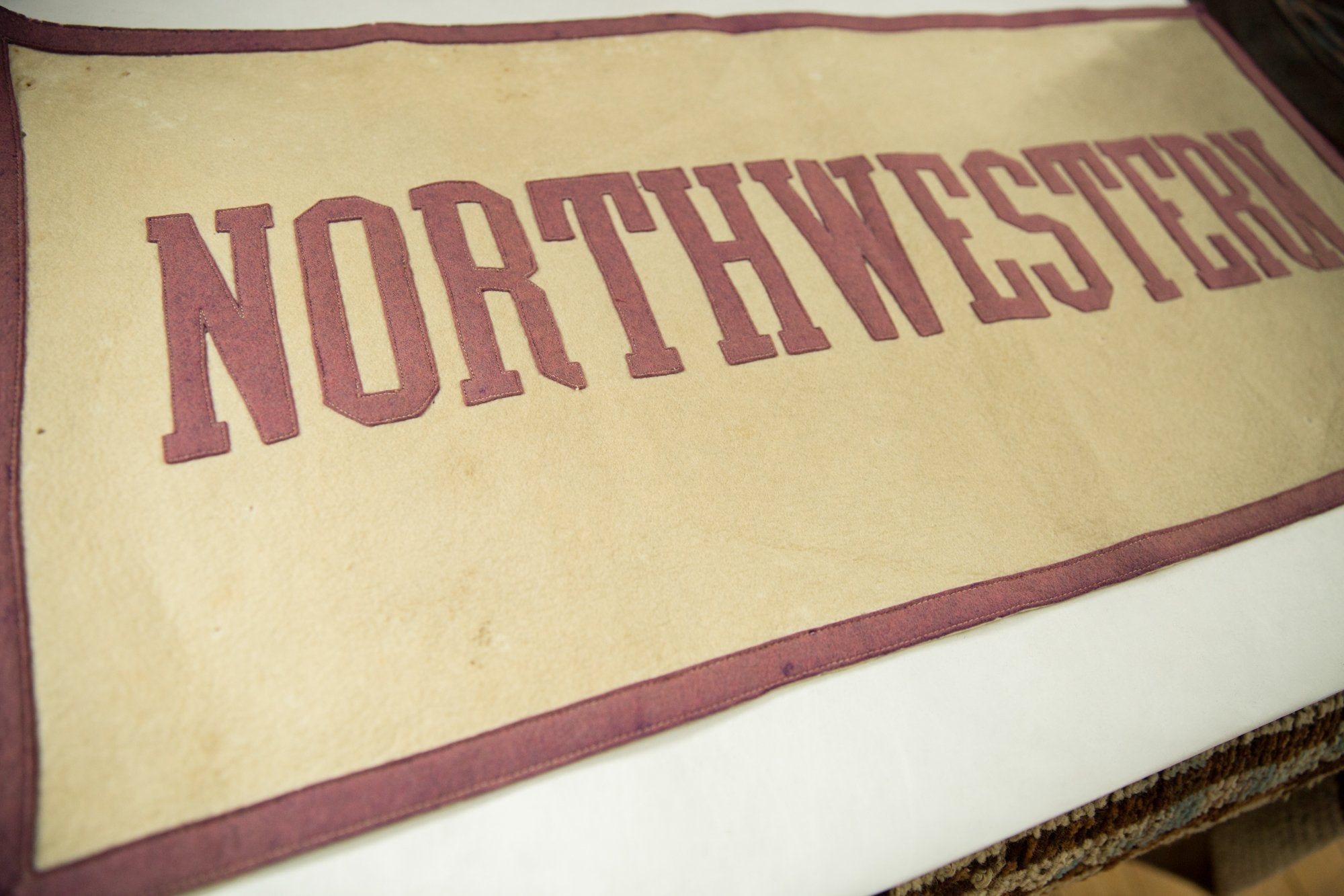 Vintage Northwestern Felt Banner Image 1