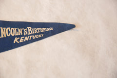 Vintage Lincoln's Birthplace Kentucky Felt Flag Pennant // ONH Item 7253 Image 2