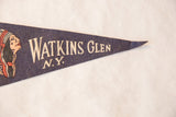 Dark blue felt pennant tip with white 'Glen N.Y.' lettering.