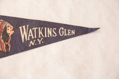 Vintage Watkins Glen NY Felt Flag Pennant // ONH Item 7254 Image 3