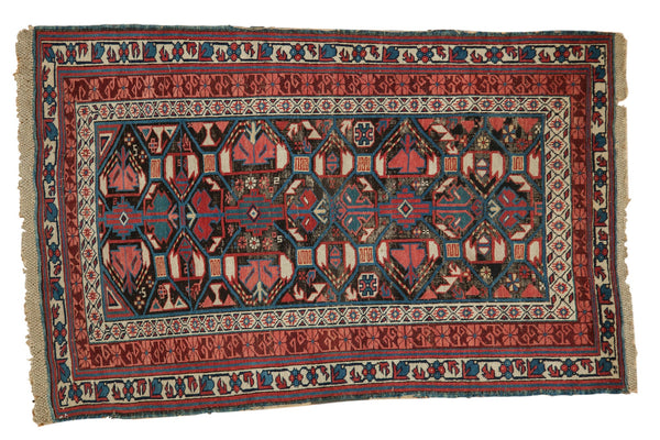 3.5x5 Antique Kuba Rug // ONH Item 7261