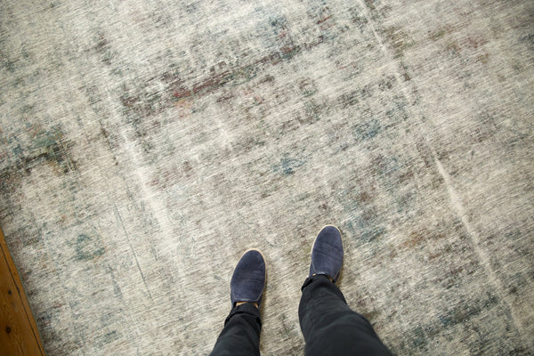 8.5x11.5 Vintage Distressed Sarouk Carpet // ONH Item 7266 Image 1