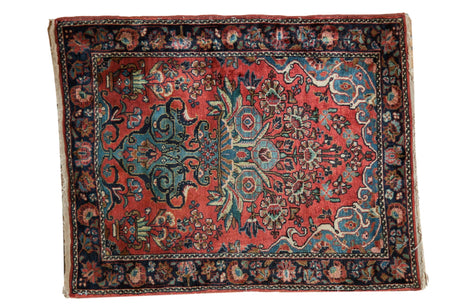 2x3 Vintage Mohajeran Sarouk Rug Mat // ONH Item 7270