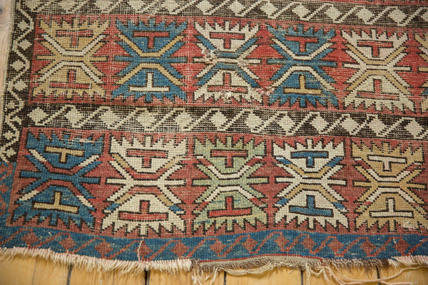 4x5 Antique Caucasian Square Rug // ONH Item 7277 Image 8