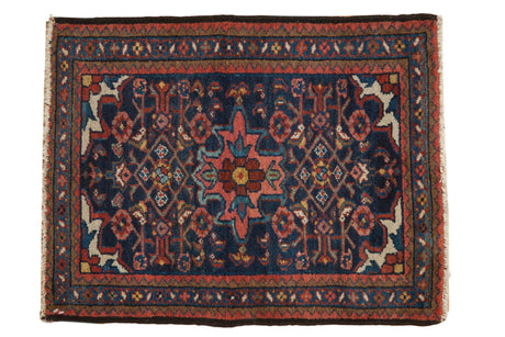 2x2.5 Vintage Borchalou Square Rug Mat // ONH Item 7283