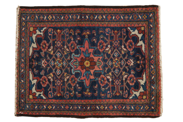 2x2.5 Vintage Borchalou Square Rug Mat // ONH Item 7283