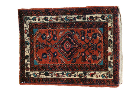 2x2.5 Vintage Engelas Square Rug Mat // ONH Item 7288