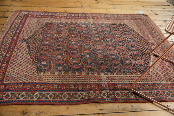 4x5 Antique Afshar Square Rug // ONH Item 7292 Image 2