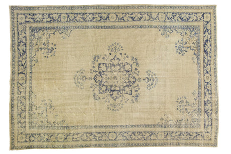 6.5x9.5 Vintage Distressed Oushak Carpet // ONH Item 7295