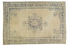 6.5x9.5 Vintage Distressed Oushak Carpet // ONH Item 7295