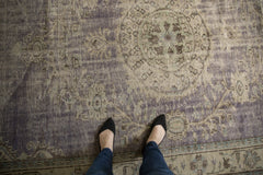 6.5x10.5 Vintage Distressed Oushak Carpet // ONH Item 7297 Image 1