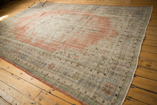 8x11.5 Vintage Distressed Oushak Carpet // ONH Item 7299 Image 3