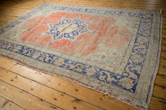Vintage Distressed Oushak Carpet / ONH item 7302 Image 4