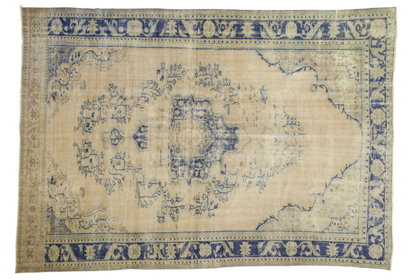 8x11.5 Vintage Distressed Oushak Carpet // ONH Item 7303