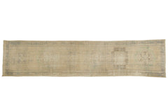 2.5x11 Vintage Distressed Oushak Rug Runner // ONH Item 7305