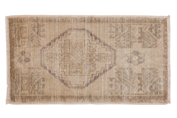 1.5x3 Vintage Distressed Oushak Rug Mat // ONH Item 7309