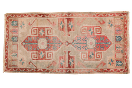 2x3.5 Vintage Distressed Oushak Rug // ONH Item 7310