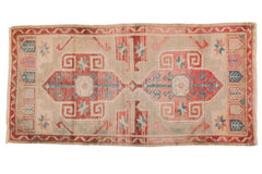 2x3.5 Vintage Distressed Oushak Rug // ONH Item 7310