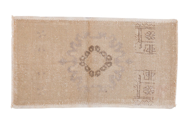 1.5x3 Vintage Distressed Oushak Rug Mat // ONH Item 7316