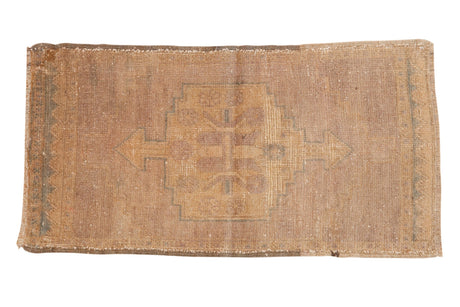 1.5x3 Vintage Distressed Oushak Rug Mat // ONH Item 7317