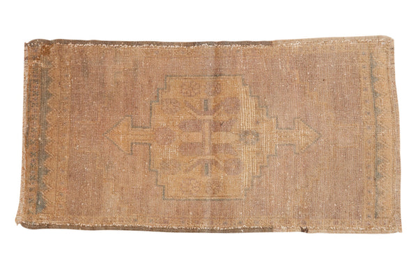 1.5x3 Vintage Distressed Oushak Rug Mat // ONH Item 7317