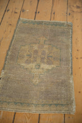 1.5x3 Vintage Distressed Oushak Rug Mat // ONH Item 7317 Image 3