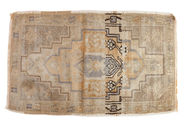 1.5x2.5 Vintage Distressed Oushak Rug Mat // ONH Item 7320