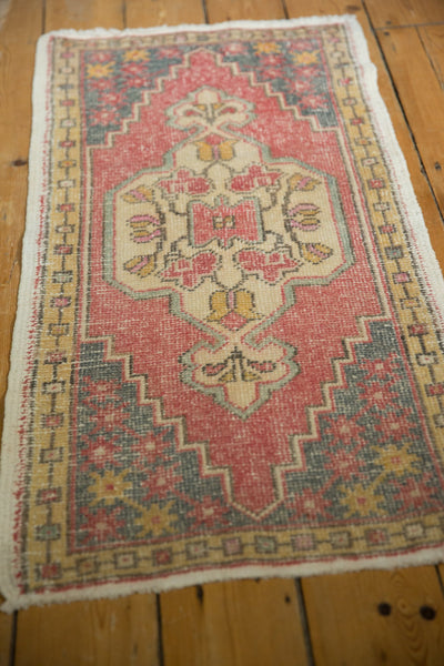 2x3.5 Vintage Distressed Oushak Rug // ONH Item 7322 Image 2