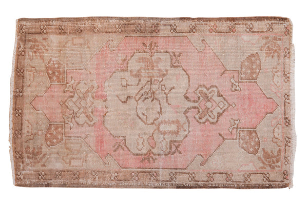 2x3 Vintage Distressed Oushak Rug Mat // ONH Item 7323
