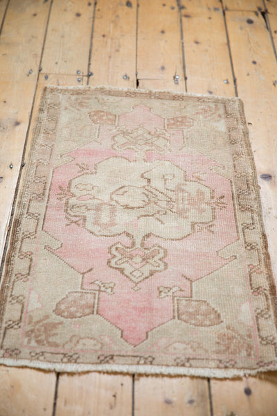 2x3 Vintage Distressed Oushak Rug Mat // ONH Item 7323 Image 2