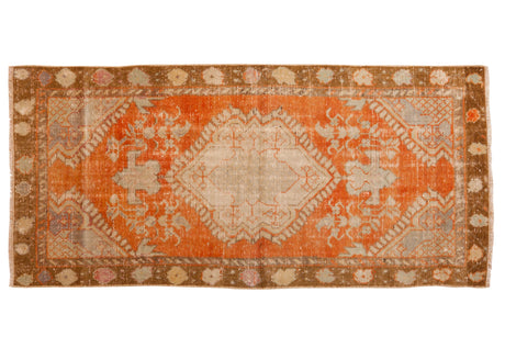 2.5x5 Vintage Distressed Oushak Rug Runner // ONH Item 7327