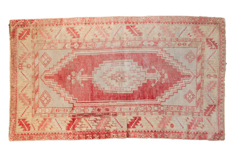 3.5x6.5 Vintage Distressed Oushak Rug // ONH Item 7333