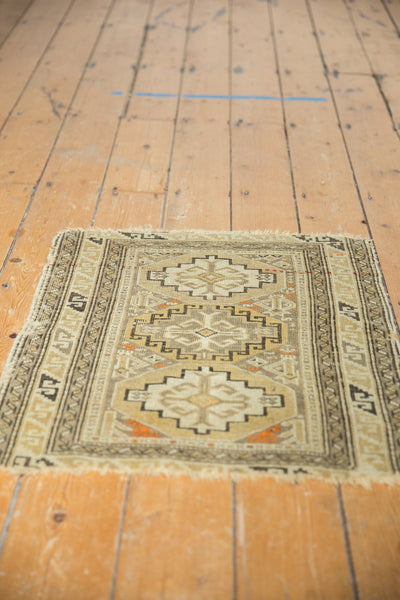 2x2.5 Antique Caucasian Square Rug Mat // ONH Item 7340 Image 4